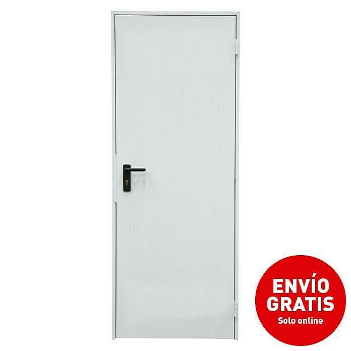 Novoferm Puerta metálica Super Plus Prelacada blanca (87,5 x 203,5 cm, Apertura: Derecha)