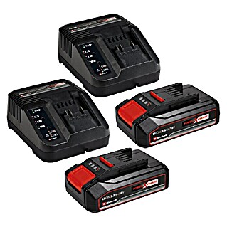 Einhell Power X-Change 18V Batería y cargador PXC-Starter kit (18 V, 2 baterías, 2,5 Ah)
