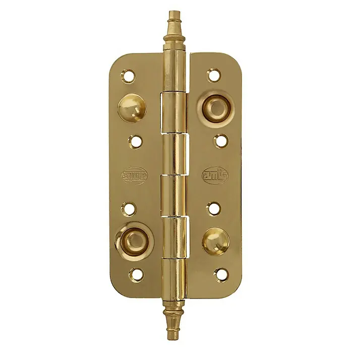 Bisagra 566 - 150 x 82 x 14 mm, Latón, 1 ud. - Bisagra dorada AMS para puerta con adornos y herrajes decorativos. Ideal para puertas interiores.