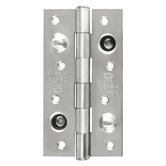 Bisagra mod. 565 - 150 x 80 x 3 mm, Acero inoxidable - Bisagra de puerta de acero inoxidable, duradera y robusta para una fijación fiable.\n