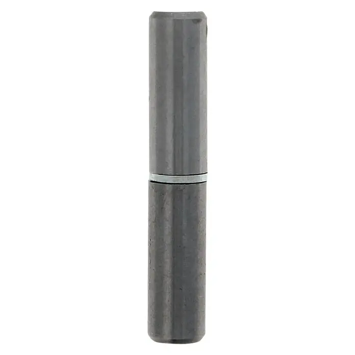 Pernio bisagra 3P - An x Al: 16 x 100 mm - Primer plano de una bisagra metálica cilíndrica, construida robustamente para un rendimiento duradero en diversas aplicaciones.