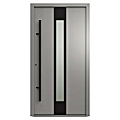 Gerda Haustür Thermo Prime 75 Hanover (110 cm x 210 mm, DIN Anschlag: Links, Grau, Schwarze Details) | BAUHAUS