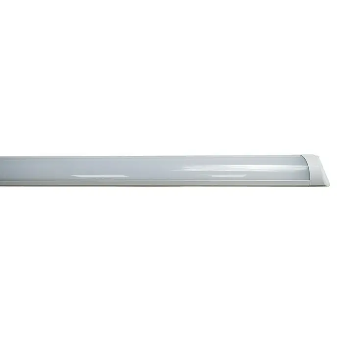 Alverlamp Regleta LED decorativa LRDEC - 18 W, Largo: 60 cm, Color de luz: Blanco frío, Blanco - Primer plano de una elegante luz de tubo LED blanca, que muestra un diseño moderno y soluciones de iluminación eficientes.