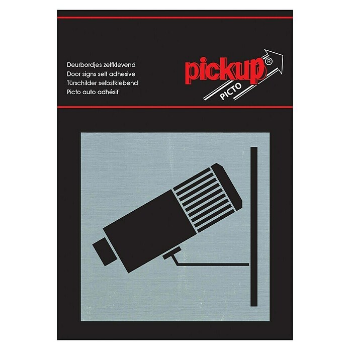 Pickup Etiqueta adhesiva (Motivo: Zona videovigilada, L x An: 80 x 80 mm)