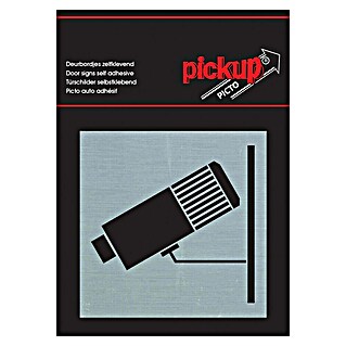 Pickup Etiqueta adhesiva (L x An: 80 x 80 mm, Zona videovigilada)