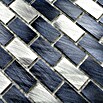 Mosaikfliese Brick XAM A431 (30,6 x 32,4 cm, Schwarz, Matt)