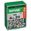 Spax Universalschraube T-Star plus (Ø x L: 4,5 x 20 mm, WIROX Oberfläche, T-Star plus, 100 Stk.)