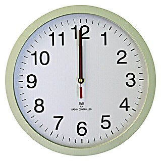 Voltomat Radijski kontrolirani sat Orologio (Bijelo-srebrne boje, Promjer: 30 cm)