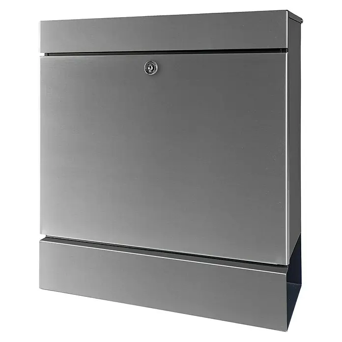 Burg-Wächter Wandbriefkasten 3848 NI Seattle - L x B x H: 11 x 36,4 x 40,5 cm, Silber, Edelstahl, Zeitungsfach - Dieser hochwertige Briefkasten aus Edelstahl bietet Sicherheit und modernes Design für Ihren Eingangsbereich.