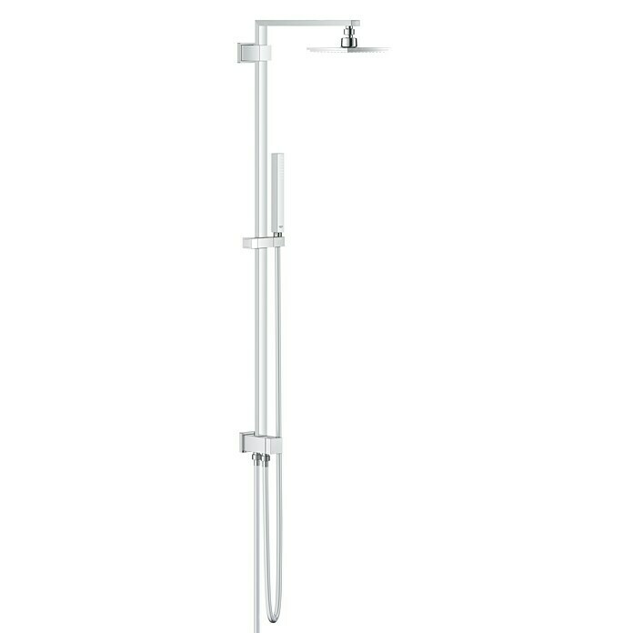 Grohe Duschsystem Euphoria CubeMit Umsteller, Lochabstand: 1.006 cm, Anzahl Strahlarten: 1 Stk., Chrom Front View