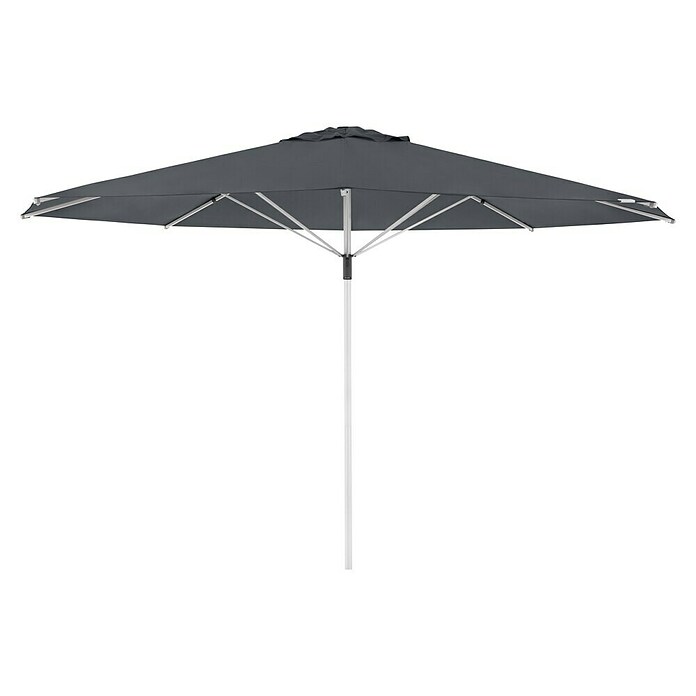 Doppler Marktschirm rund Telestar (Anthrazit, Durchmesser Bespannung: 500 cm) | BAUHAUS