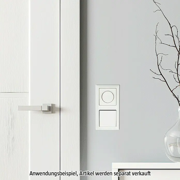 Jung AS 500 Abdeckrahmen AS582WW - Alpinweiß, 2-fach, Kunststoff - Einbaufähiger Schalter mit runder und eckiger Taste, ideal für moderne Innenräume.