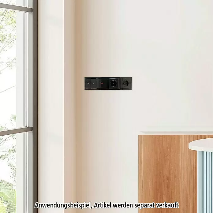 Busch-Jaeger Future Linear Abdeckrahmen 1724-181K - Anthrazit, 4-fach, Kunststoff - Informationsansicht