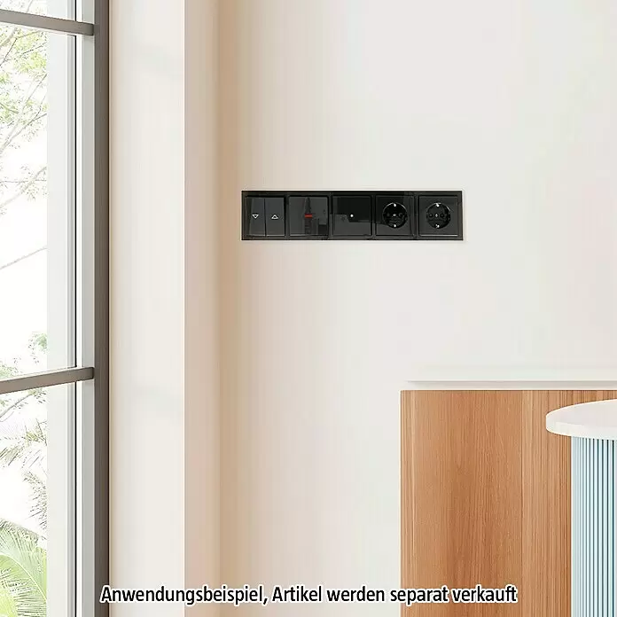 Busch-Jaeger Future Linear Abdeckrahmen 1725-181K - Anthrazit, 5-fach, Kunststoff - Informationsansicht