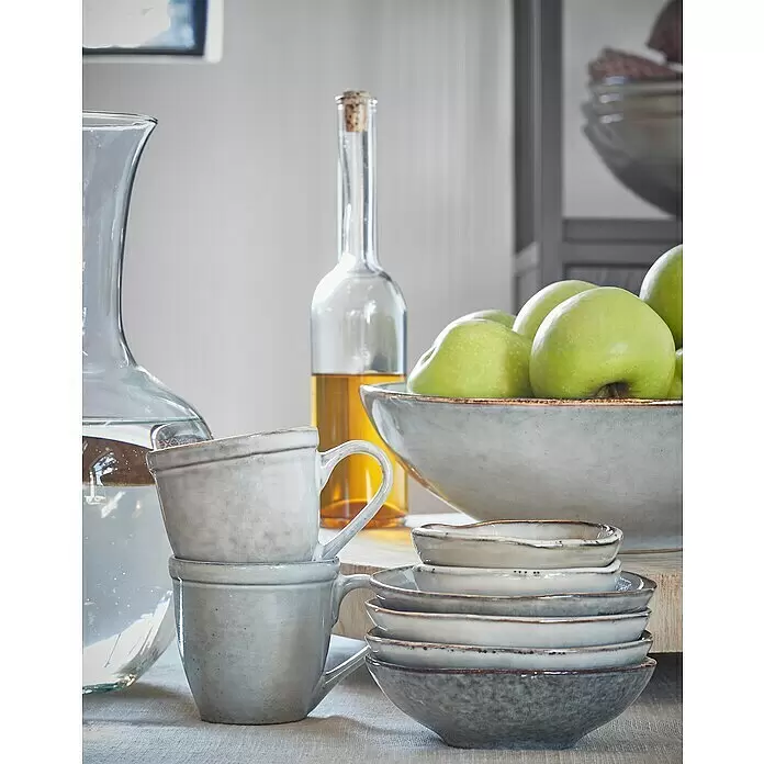 Schale Tabo - Ø x H: 8,5 x 3,5 cm, Grau - Stimmungsaufnahme