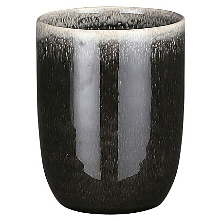 Trinkbecher (Ø x H: 7,5 x 10 cm, Schwarz, Keramik)