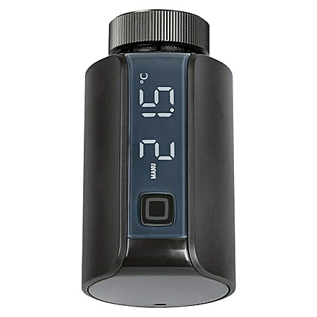 Homematic IP Termostato de radiador HmIP-eTRV-E-A (Conexión de válvula: M30 x 1,5 mm, Funciona con pilas, 94 x 53 x 55 mm, Negro)