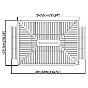 Sojag Grillpavillon Messina BBQ (179 x 292 x 262 cm, Anthrazit)