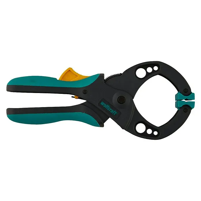 Wolfcraft Abrazadera de trinquete FZR 30 - Anchura de sujeción: 30 mm, Apertura máxima: 30 mm - La abrazadera de una mano Wolfcraft es una herramienta práctica para fijar piezas de forma rápida y segura. Ideal para aficionados y profesionales.