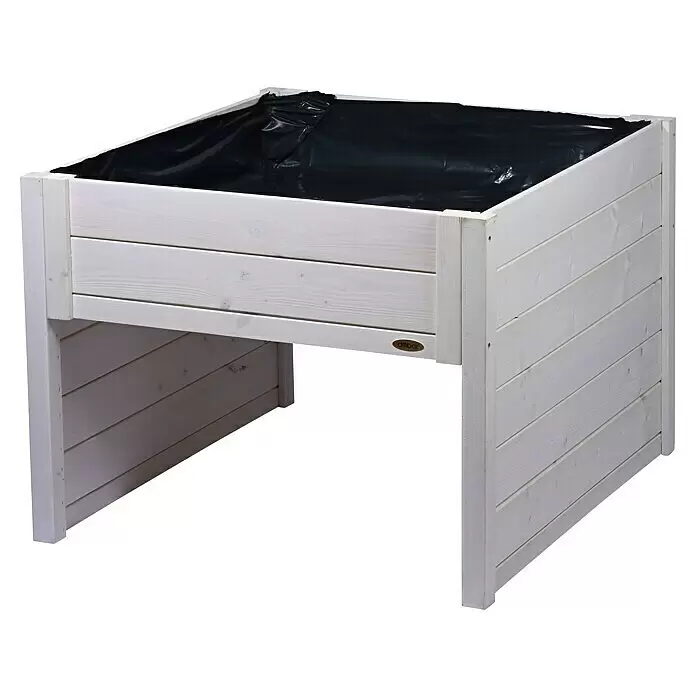 Dobar Mähroboter-GarageL x B x H: 73 x 79 x 56 cm, Weiß