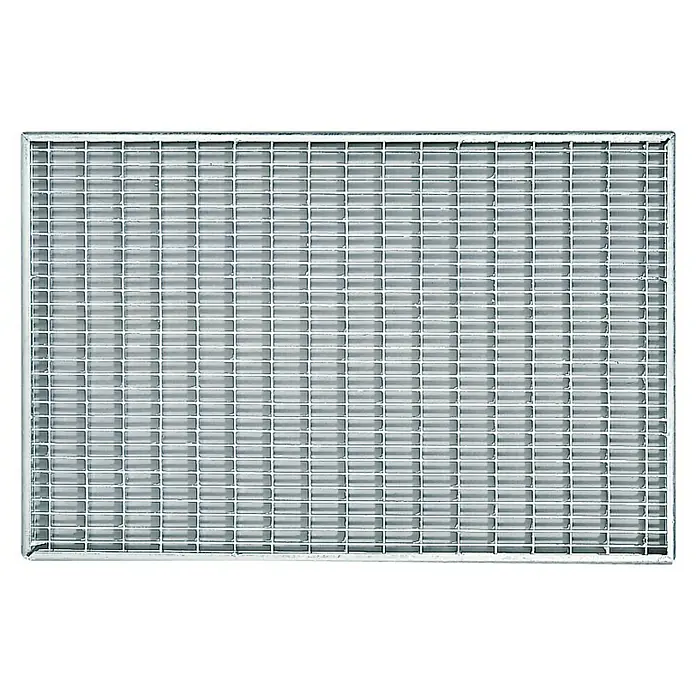 ACO Vario Gitterrost - L x B x H: 75 x 50 x 2 cm, Stahl - Metallgitter mit rechteckigen Öffnungen, ideal für industrielle Anwendungen oder als robuste Abdeckung. Langlebig und stabil.