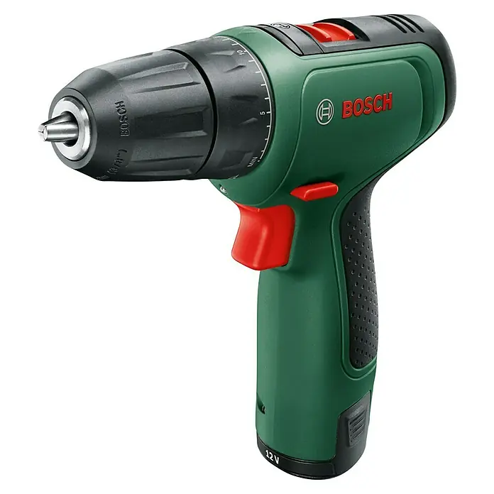 Bosch Power for All 12V Akku-Bohrschrauber EasyDrill 1200 - 12 V, 1 Akku, 1,5 Ah, 30 Nm - Abbildung eines grünen Bosch Akku-Bohrschraubers.