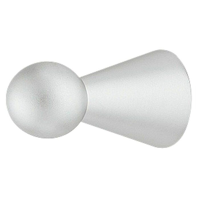 Pomo para muebles (Ø x Al: 8 x 24 mm, Zinc fundido, Mate)