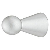 Pomo para muebles (Ø x Al: 8 x 24 mm, Zinc fundido, Mate)