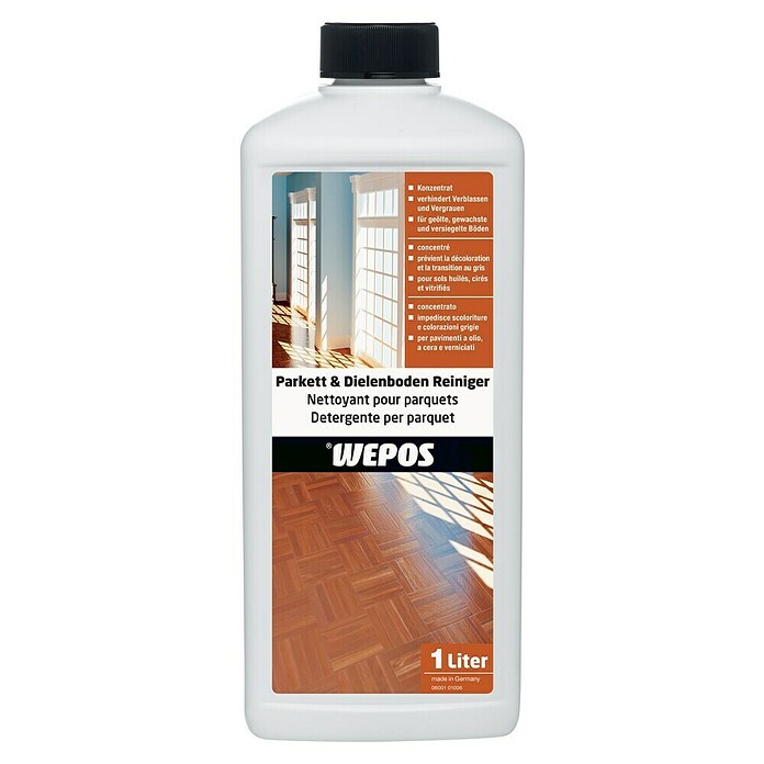 Wepos Nettoyant pour parquet et plancher en bois (1000 ml, concentré)