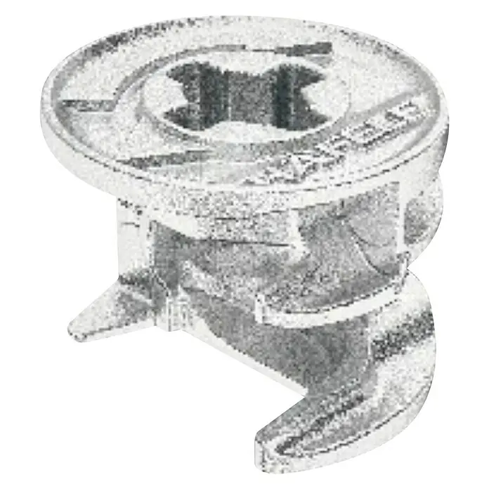 Häfele Racor de conexión excéntrica Minifix - Específico para: Grosores de madera a partir de 16 mm, 100 ud. - Conector excéntrico de metal para muebles. Ideal para ensamblar muebles y proporcionar una construcción estable.