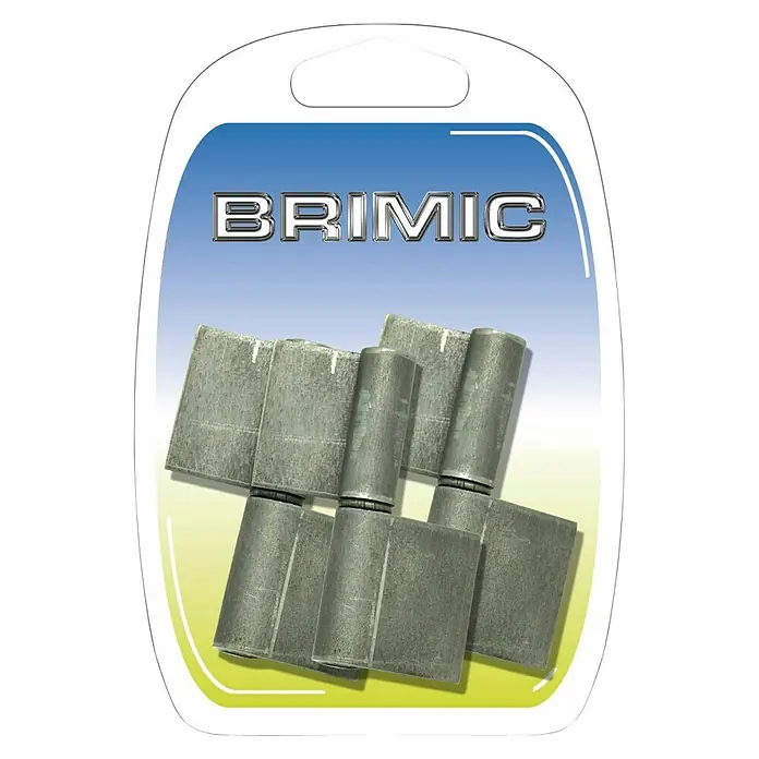 Micel Brimic Pernio bisagra Pala larga - An x Al: 14 x 80 mm, Latón - Un blíster de bisagras BRIMIC. Perfecto para el aficionado al bricolaje o profesional que necesita fijaciones robustas y confiables.