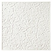 Deckenplatte (Weiß, 50 x 50 cm, 2 m², Polystyrol)