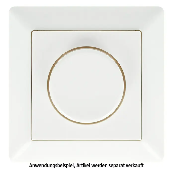 Jung AS 500 Abdeckrahmen AS581WW - Alpinweiß, 1-fach, Kunststoff - Weißer quadratischer Deckenauslass mit einem zentralen runden Diffusor, ideal für moderne Belüftungssysteme.