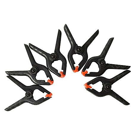 Pinza con resorte (Apertura máxima: 30 mm, 6 ud.)
