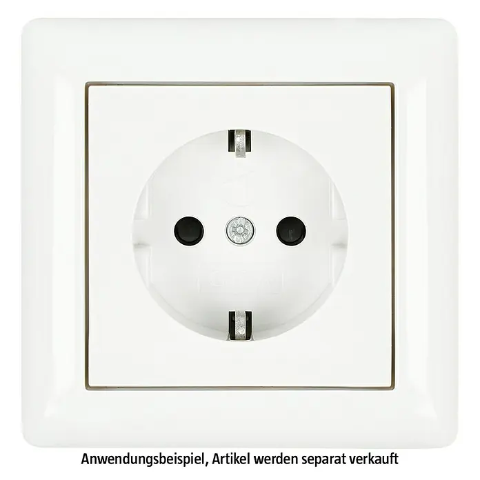 Gira Standard 55 Abdeckrahmen 021103 - Reinweiß glänzend, 1-fach, Kunststoff, Vertikal - Weiße Schuko-Steckdose mit Schutzkontakt für den europäischen Standard, ideal für Wohn- und Bürobereiche.