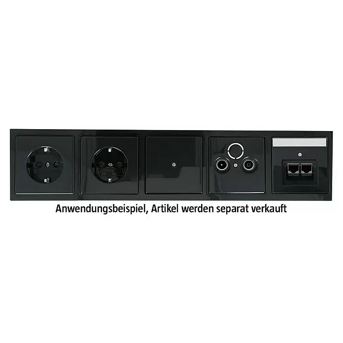 Busch-Jaeger Future Linear Abdeckrahmen 1725-181K - Anthrazit, 5-fach, Kunststoff - Informationsansicht