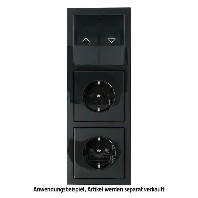 Busch-Jaeger Future Linear Abdeckrahmen 1723-181K - Anthrazit, 3-fach, Kunststoff - Schwarze Busch-Jaeger Schalter-Steckdosen-Kombination, ideal für moderne Innenräume. Stilvolle Lösung für Strom und Lichtsteuerung.