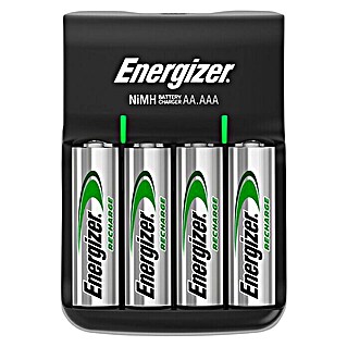 Energizer Cargador USB (4 pilas AA de 1.300 mAh, Canales de carga: 4)