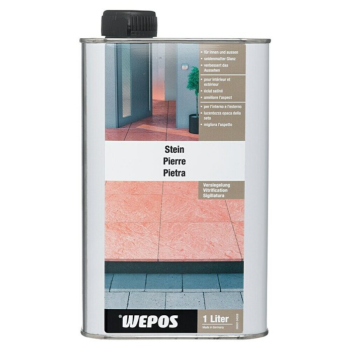 Wepos Stein Versiegelung (1000 ml, reicht für 1520 m²)