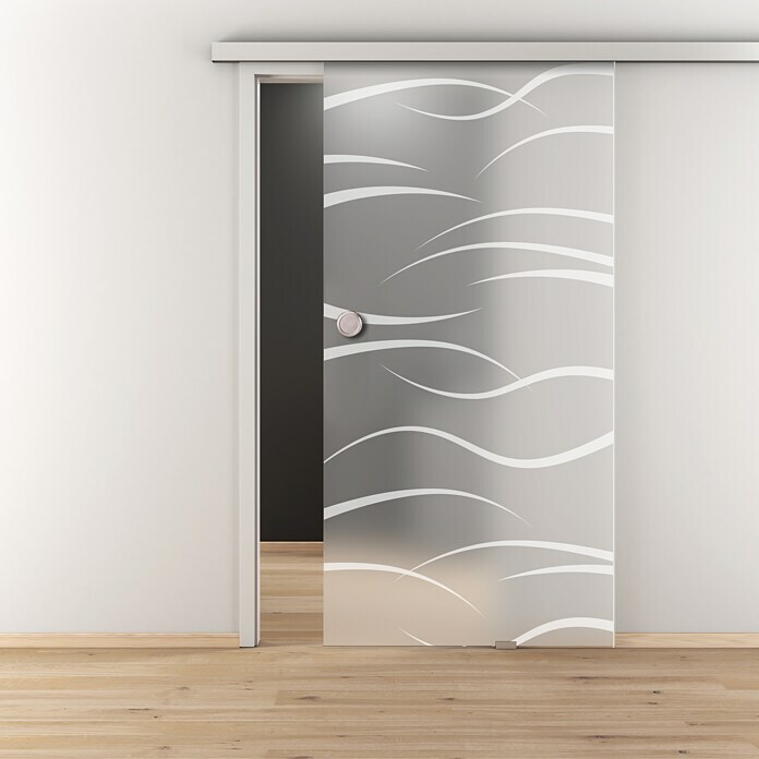 Diamond Doors Glasschiebetür 540 (935 x 2.058 mm, Einscheibensicherheitsglas (ESG), Milchglas) | BAUHAUS