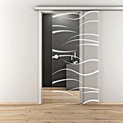 Diamond Doors Glasschiebetür 540 (935 x 2.058 mm, Einscheibensicherheitsglas (ESG), Klarglas) | BAUHAUS