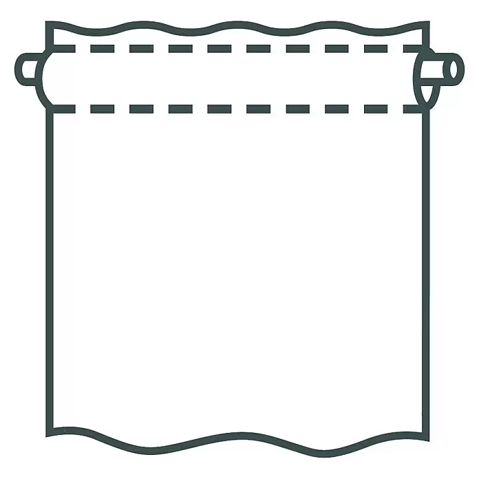 Elbersdrucke Bistrogardine LiemB x H: 140 x 48 cm, 100 % Polyester, Beige