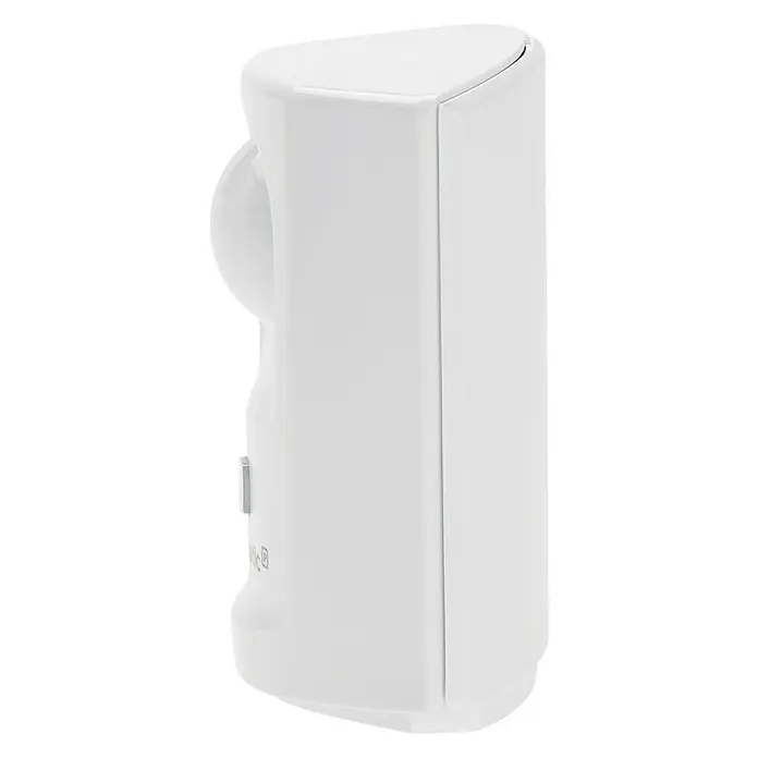 Homematic IP Funk-Bewegungsmelder HmIP-SMI - Weiß, 34 x 52 x 65 mm, Batteriebetrieben - Eine Nahaufnahme eines weißen Bewegungsmelders für den Innenbereich. Der Sensor ist kompakt und hat eine abgerundete Form.