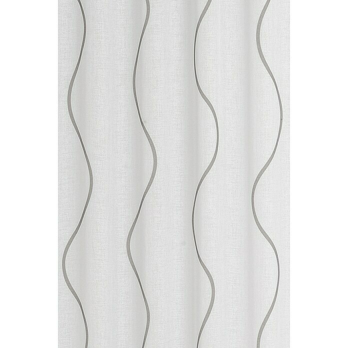 Elbersdrucke Schlaufenbandschal Curve (B x H: 140 x 255 cm, 100 % Polyester, Weiß/Grau) | BAUHAUS