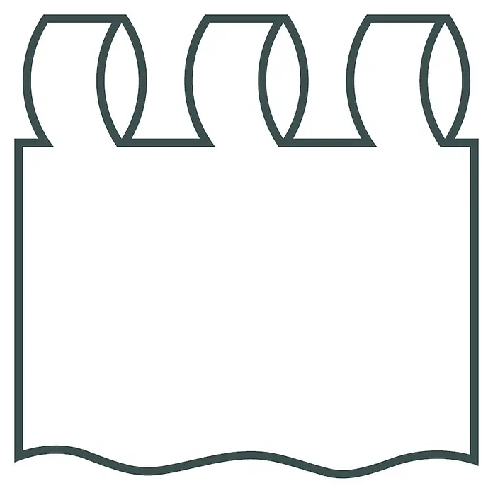 Elbersdrucke Bistrogardine Membran - 160 x 45 cm, 100 % Polyester, Uni, Weiß - Abstraktes Bild mit einer dekorativen Bordüre, die ein einzigartiges und stilvolles Design für kreative Projekte bietet.