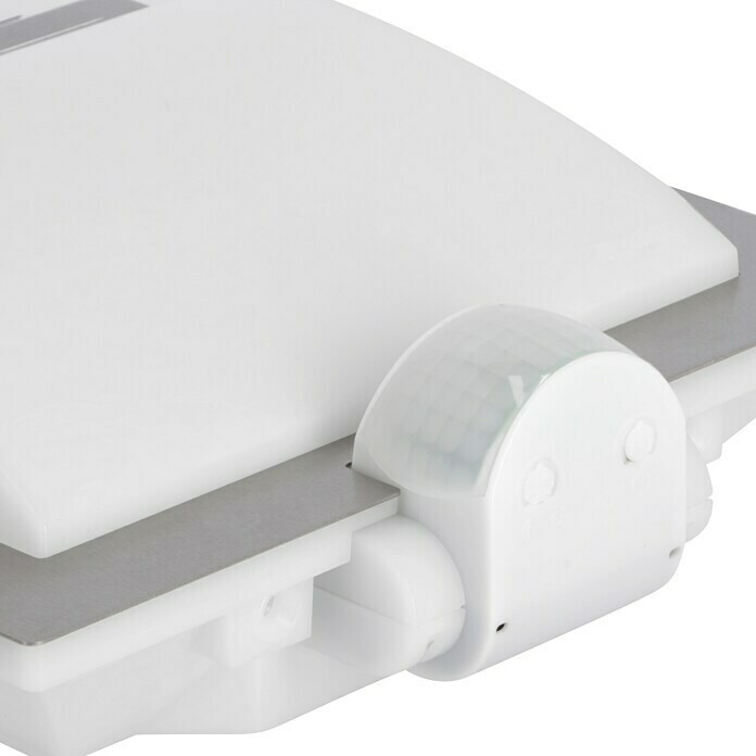 Steinel Sensor-Außenleuchte L 20 (60 W, Farbe: Weiß/Silber, L x B x H: 8 x 24 x 23 cm, IP44)
