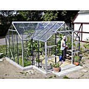 Vitavia Gewächshaus (3,83 x 3,83 x 2,6 m, Glasstärke: 3 mm, Aluminium)