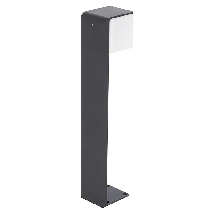 Steinel Sobremuro exterior GL 80 SC - Color del marco: Antracita, Blanco cálido, 13,2 x 11 x 63,25 cm, Con bombillas - Elegante baliza de luz en antracita. Esta moderna lámpara de exterior con difusor blanco proporciona una luz agradable y añade estilo al jardín.