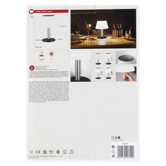 Paulmann LED-Solar-Dekoleuchte Lillesol (Solarzelle, 0,8 W, Kunststoff, Warmweiß)