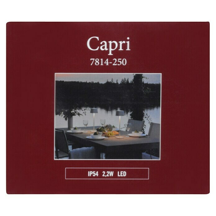 Konstsmide Accu-tafellamp Capri (Wit) | BAUHAUS